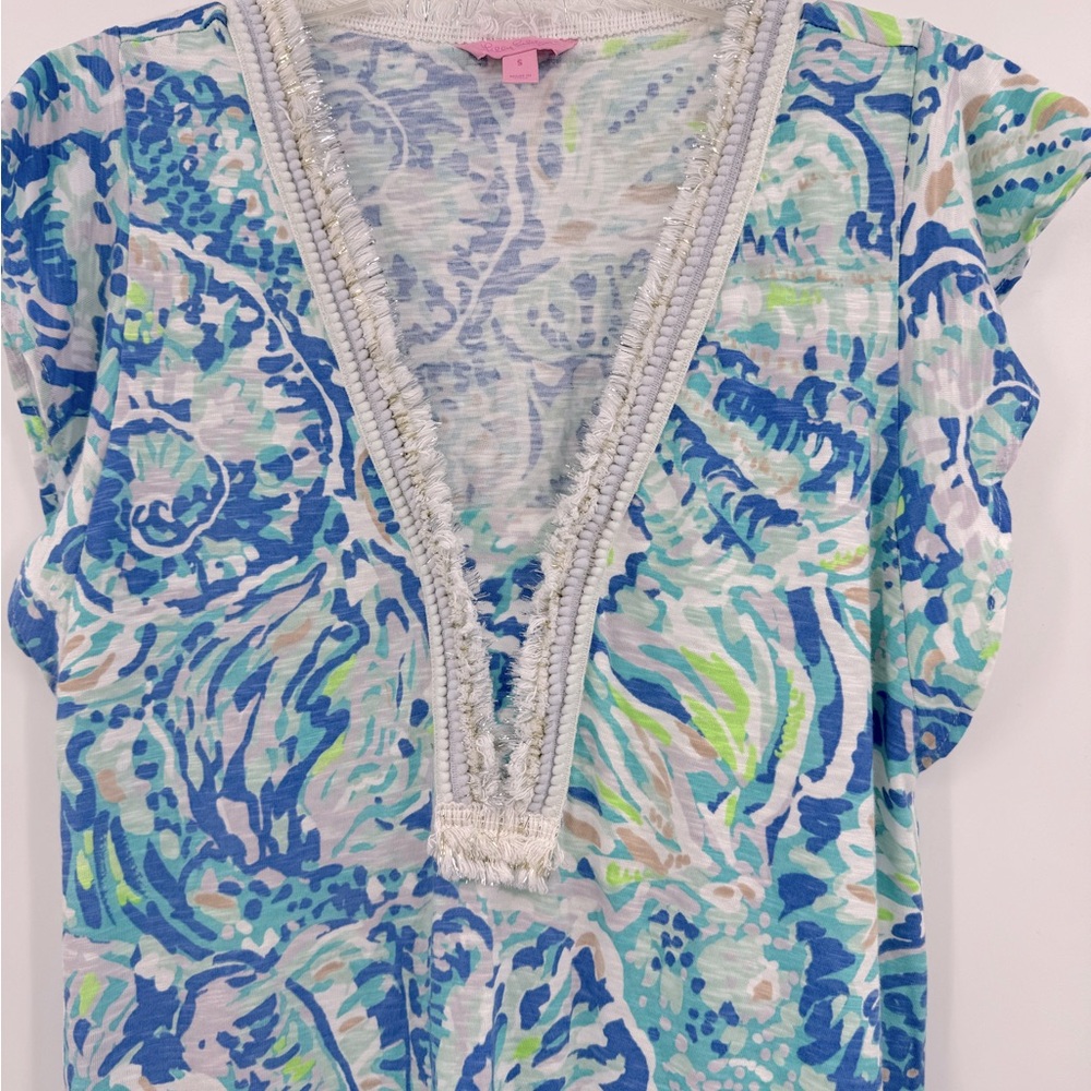 Lilly Pulitzer Zandra Dress Salty Seas-size Small - Picture 4 of 8